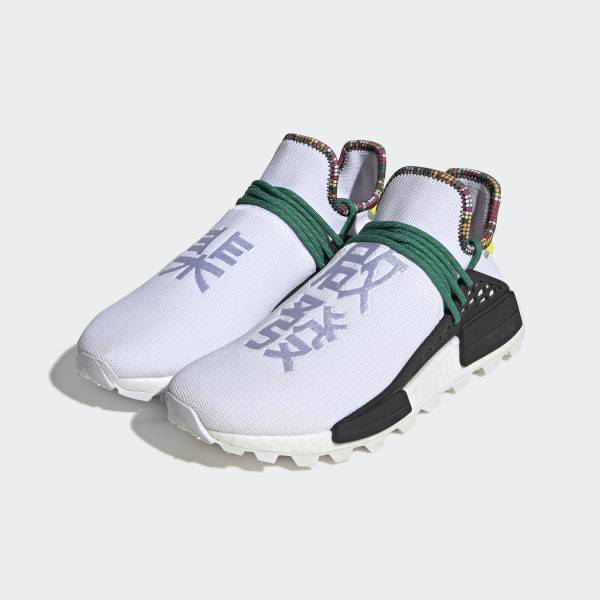Pw Solar Hu Nmd Cloud White / Bold Green / Bright Yellow Adidas