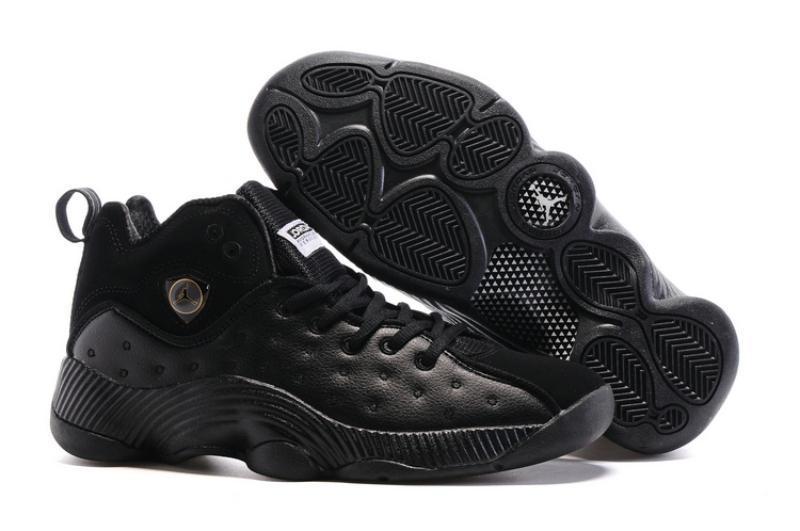 Nike Air Jordan Jumpman Team II All Black Shoes Basketball Men