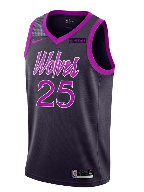 Minnesota Timberwolves City Edition Derrick Rose Swingman Jersey  Black