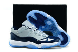 Nike Air Jordan 11 Retro Low Georgetown Grey Navi White Men Shoes Sale