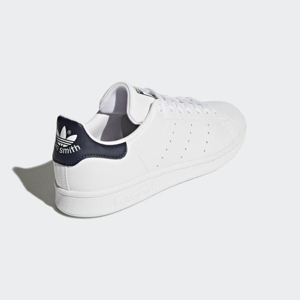 Stan Smith Shoes Core White / Core White / Dark Blue Adidas