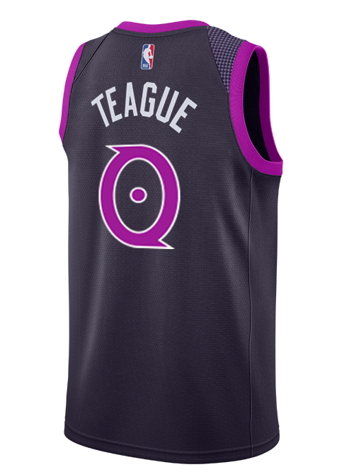 Minnesota Timberwolves City Edition Jeff Teague Swingman Jersey  Black