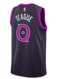 Minnesota Timberwolves City Edition Jeff Teague Swingman Jersey  Black