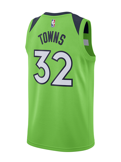 Minnesota Timberwolves KarlAnthony Towns Statement Swingman Jersey  Green