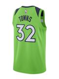 Minnesota Timberwolves KarlAnthony Towns Statement Swingman Jersey  Green