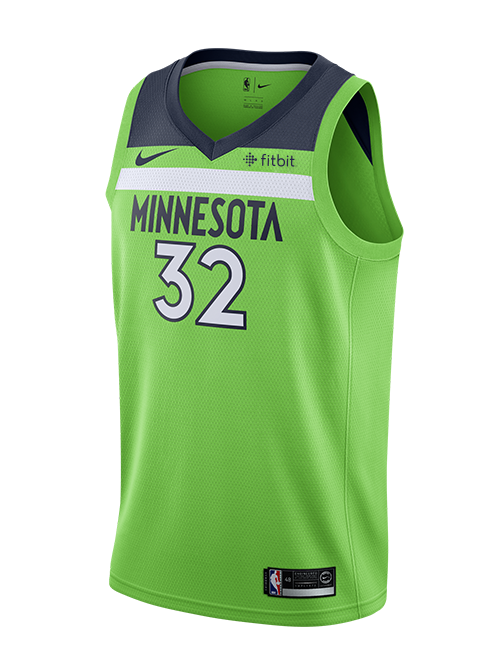 Minnesota Timberwolves KarlAnthony Towns Statement Swingman Jersey  Green