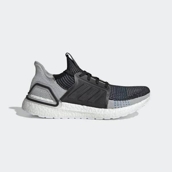 Ultraboost 19 Shoes Core Black / Grey Six / Shock Cyan Adidas