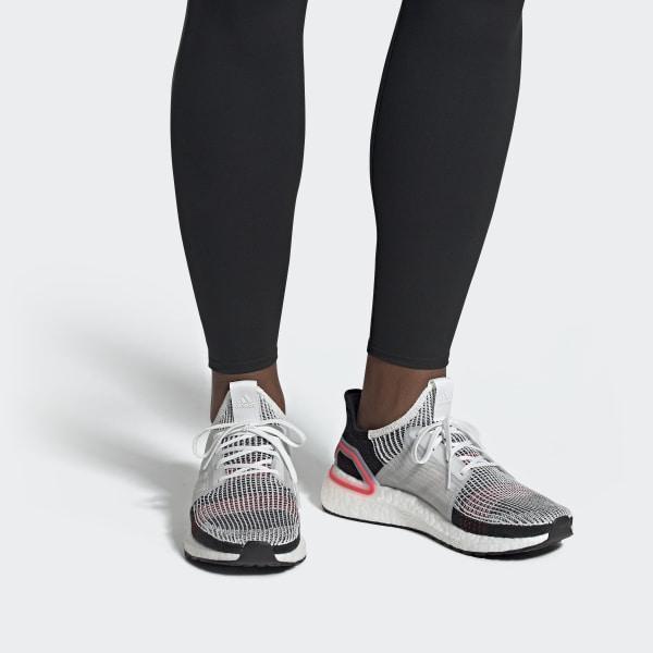 Ultraboost 19 Shoes Cloud White / Chalk White / Active Red Adidas