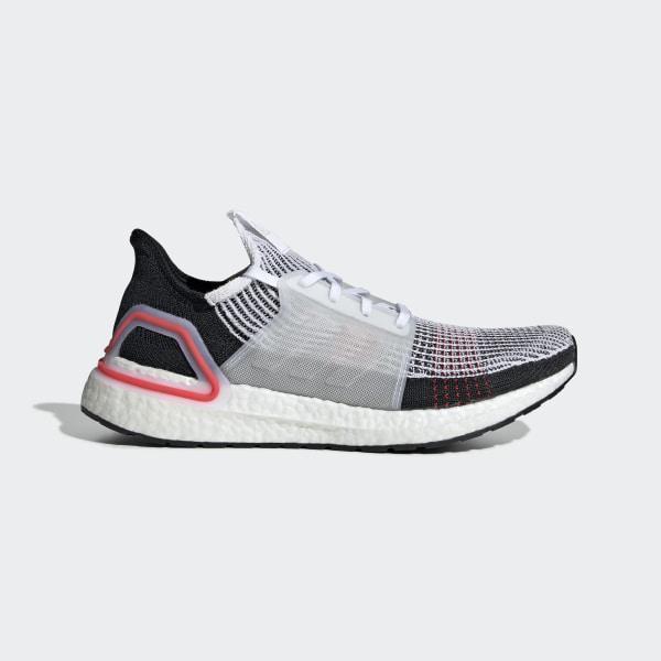 Ultraboost 19 Shoes Cloud White / Chalk White / Active Red Adidas