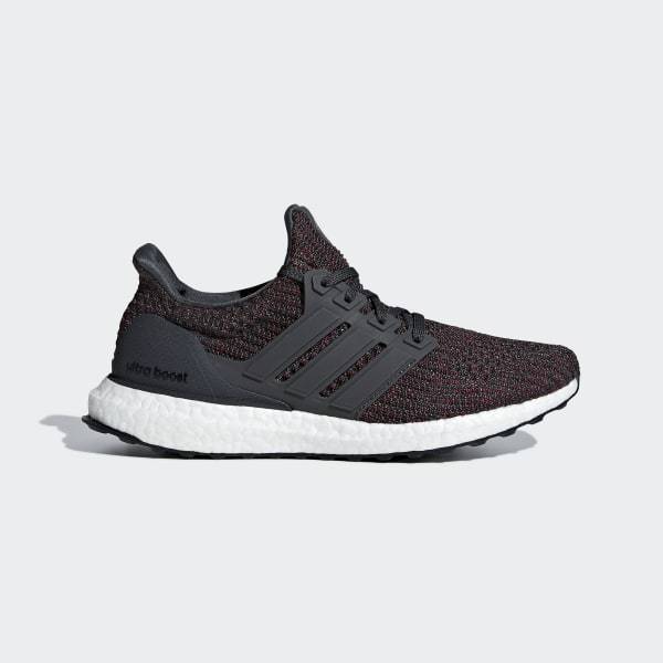 Ultraboost Shoes Carbon / Carbon / Noble Maroon Adidas