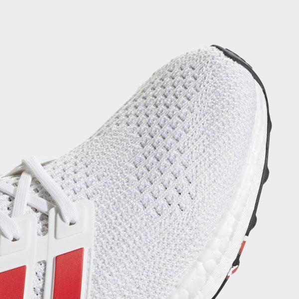 Ultraboost Shoes Cloud White / Active Red / Chalk White Adidas