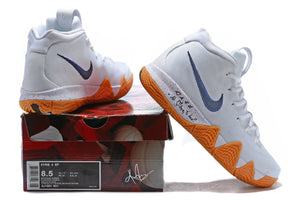 Nike Kyrie 4 White Raw Rubber Men Basketball Shoes Sale Size US 7,8,8.5,9.5,10,11,12