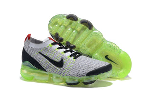 Nike Air Vapormax Flyknit 3 &quot;Neon&quot; Grey Black White Shoes Sneakers Men Sale Size US 7, 8, 8.5, 9, 10, 11