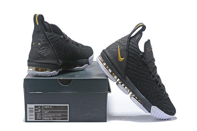 Nike Lebron XV 16 EP Black Gold Men Shoes Sale Size US7,8,8.5,9,10,11,12