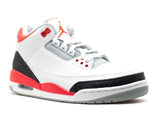 Nike Air Jordan 3 Retro 2013 Release White Silver Black Red Men Shoes Sale