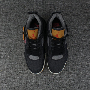 Nike Air Jordan 4 Retro Levis Black Basketball Men