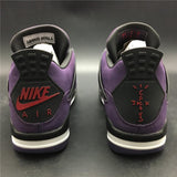 Nike Air Jordan 4 Retro Travis Scott Purple Dynasty Var Red Black Men Shoes Sale