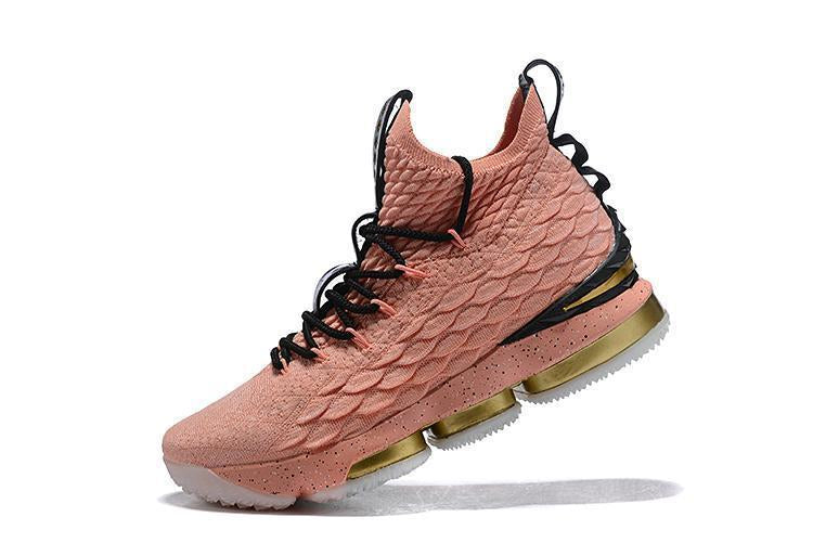 Nike Lebron XV 15 Pink Gold Men Shoes Sale Size US7,8,8.5,9,10,11,12