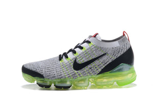 Nike Air Vapormax Flyknit 3 &quot;Neon&quot; Grey Black White Shoes Sneakers Men Sale Size US 7, 8, 8.5, 9, 10, 11