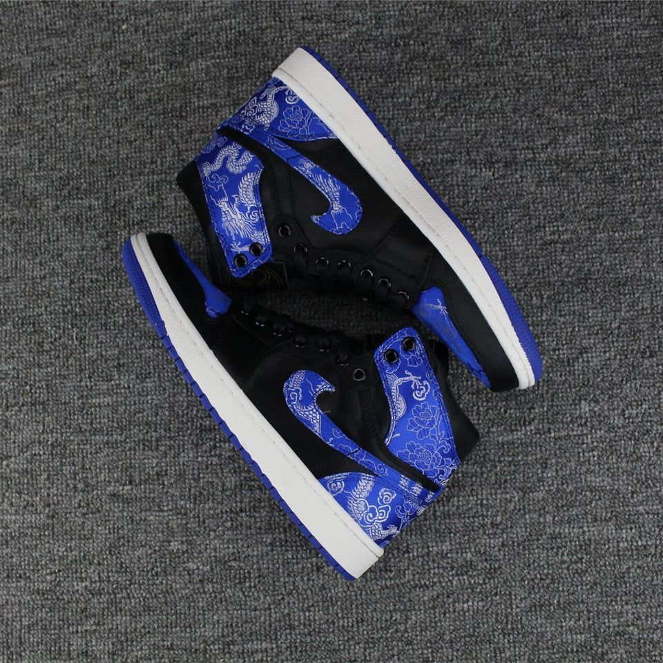 Nike Air Jordan 1 High Retro OF 6 Ring Black Blue Shoes Basketball Men