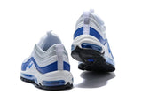 Nike Air Max 97 White Royal Silver Blue Shoes Sale Men Size US 7, 8, 8.5, 9, 10, 11