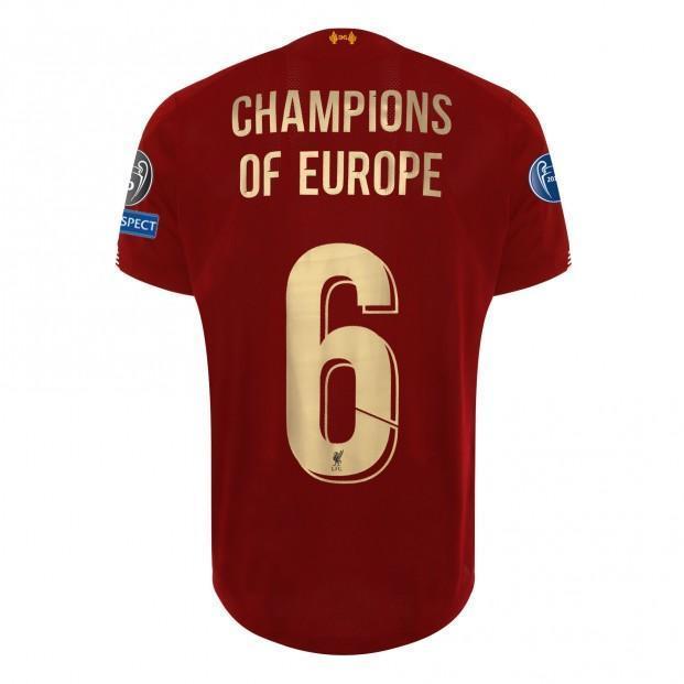 Liverpool champions league 2019 Lfc Mens European Home Shirt 19/20 - Ucl Gold