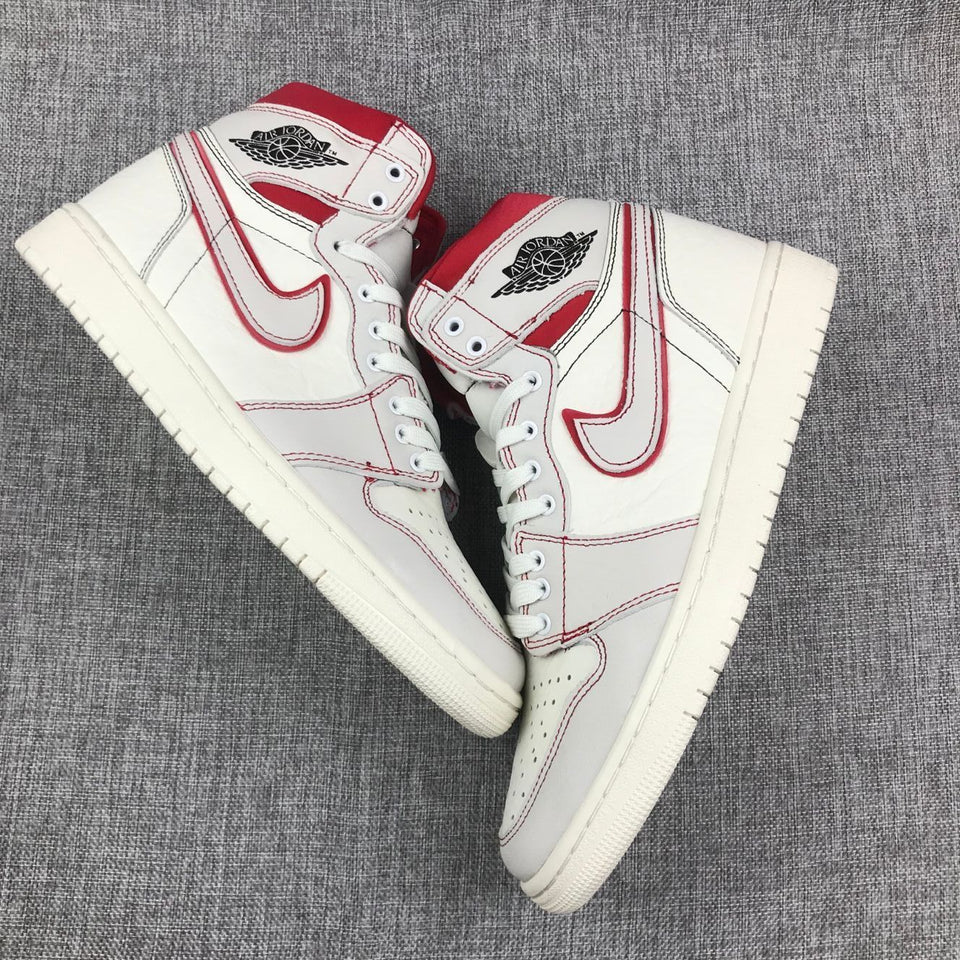 Nike Air Jordan 1 High Retro OG White Red Shoes Basketball Men