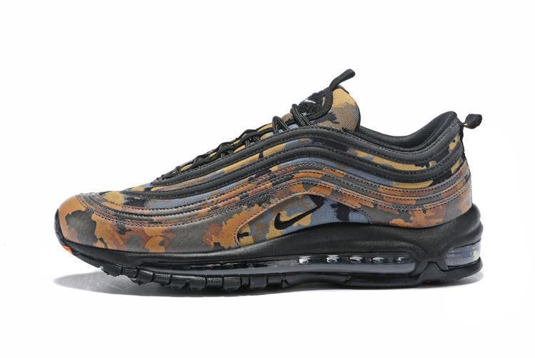 Nike Air Max 97 Camouplage Brown Black Shoes Sale Size US 7, 8, 8.5, 9, 10, 11