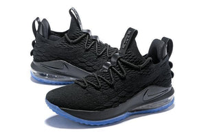 Nike Lebron XV 15 Low EP Black Blue Men Shoes Sale Size US7,8,8.5,9,10,11,12