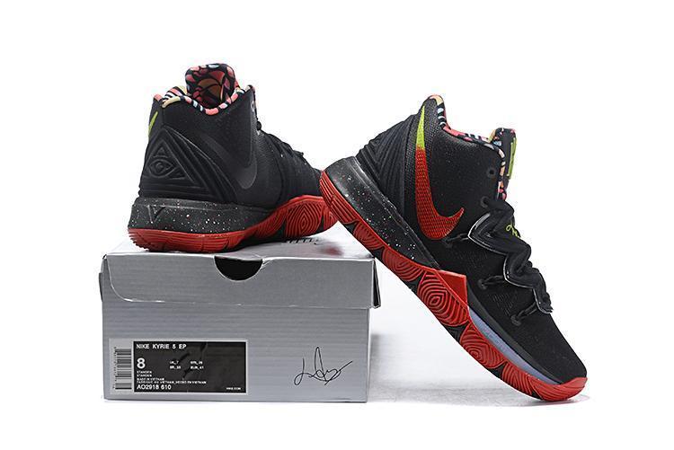 Nike Kyrie 5 Black Red Men Basketball Shoes Sale Size US 7,8,8.5,9.5,10,11,12