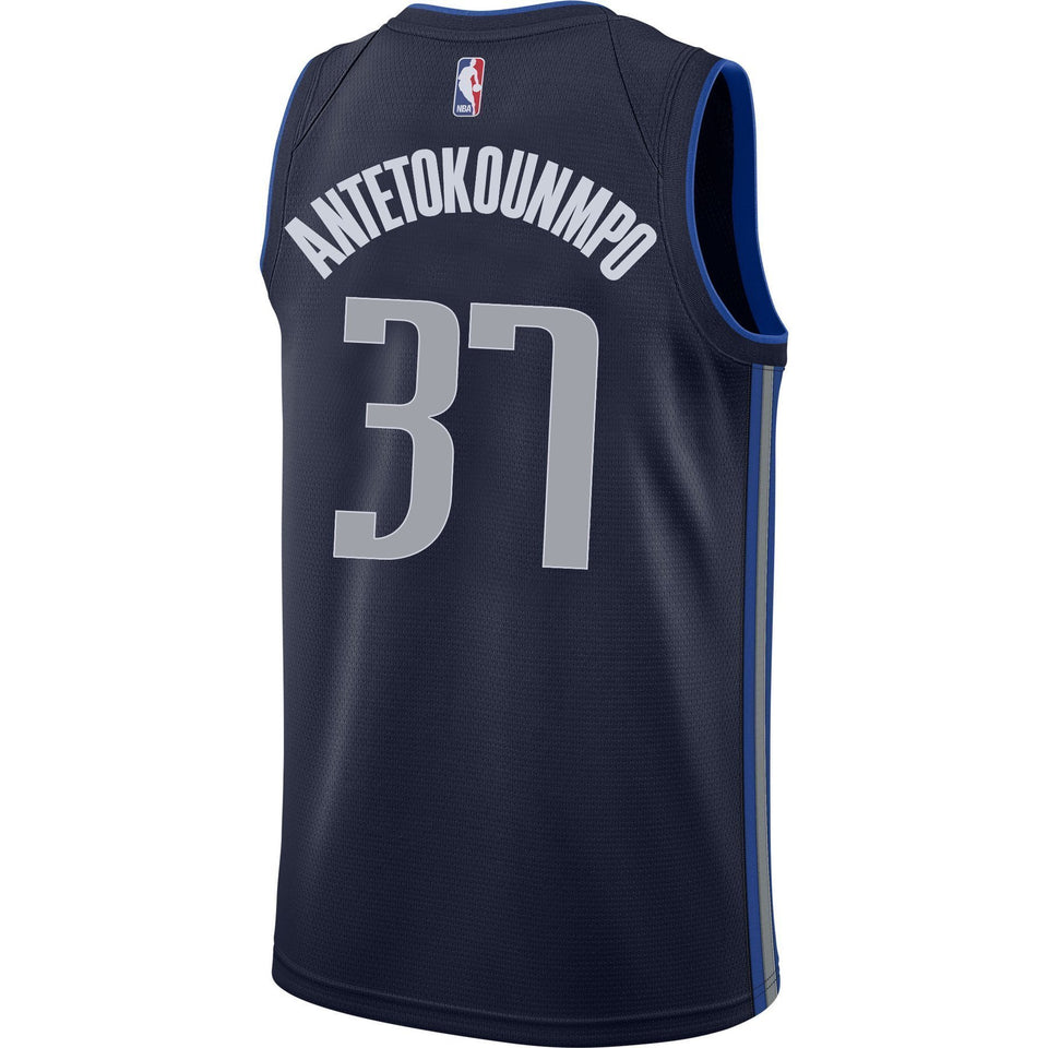 Dallas Mavericks Kostas Antetokounmpo Nike Statement Swingman Jersey  Navy