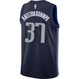 Dallas Mavericks Kostas Antetokounmpo Nike Statement Swingman Jersey  Navy