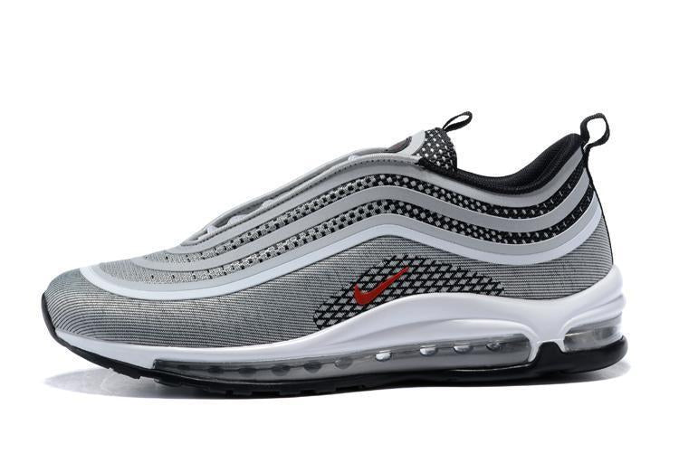 Nike Air Max 97 Ultra 17 Silve Grey Red White Men Shoes Sale Size US 7, 8, 8.5, 9, 10, 11