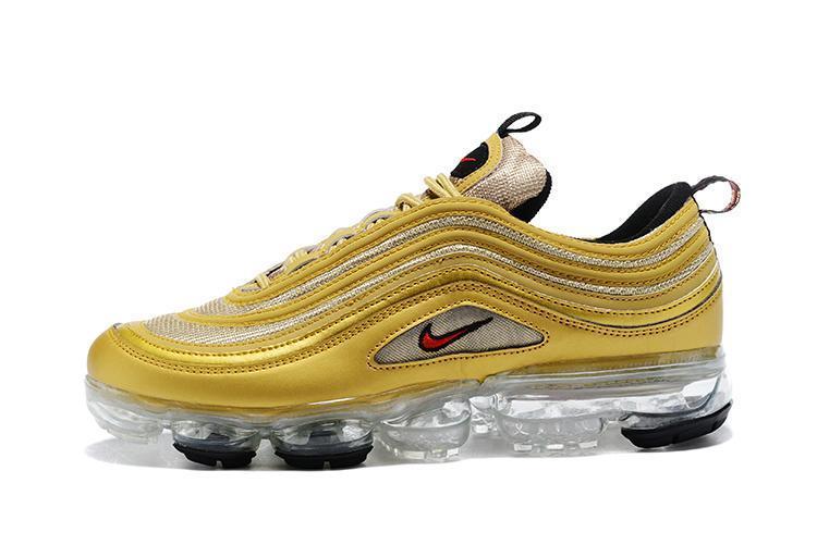 Nike Air Vapormax 97 Metallic Gold Shoes Sneakers Men Sale Size US 7, 8, 8.5, 9, 10, 11