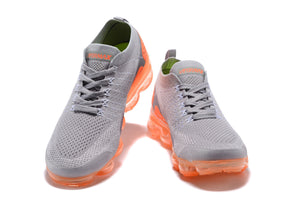 Nike Air Vapormax Flyknit 2 Grey Orange Shoes Sneakers Men Sale Size US 7, 8, 8.5, 9, 10, 11