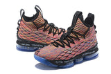 Nike Lebron XV 15 Black Rainbow Blue Men Shoes Sale Size US7,8,8.5,9,10,11,12