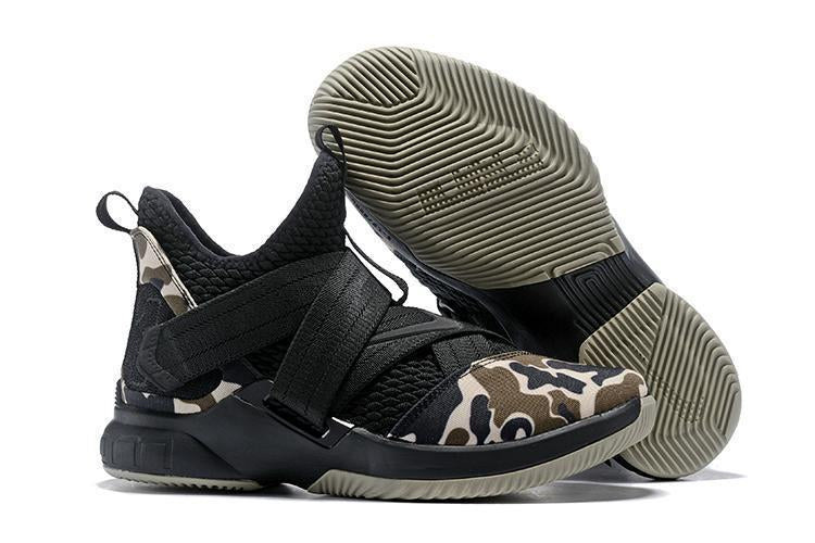 Nike Lebron Soldier XII 12 SFG EP Camo Black Men Shoes Sale Size US7,8,8.5,9,10,11,12