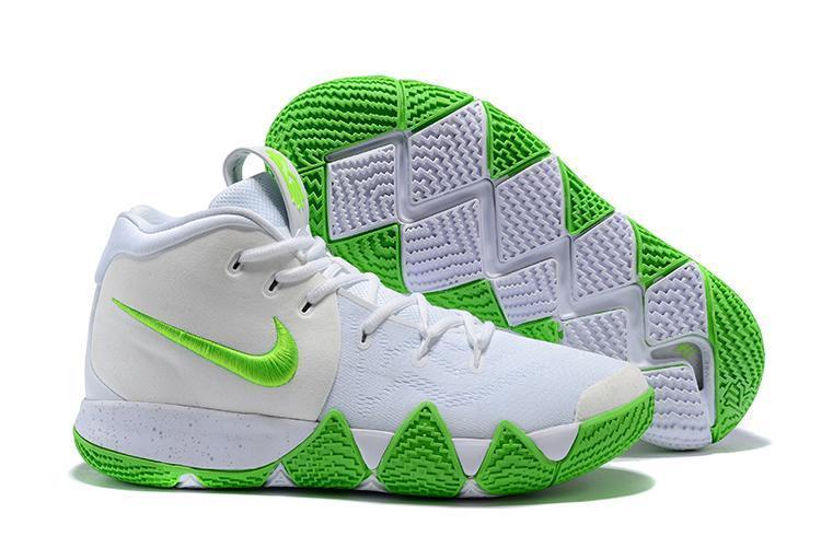 Nike Kyrie 4 White Green Men Basketball Shoes Sale Size US 7,8,8.5,9.5,10,11,12