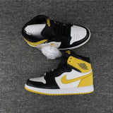 Nike Air Jordan 1 High Retro OF 6 Ring White Black Yellow Shoes Basketball Men