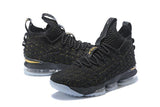 Nike Lebron XV 15 Black Gold Men Shoes Sale Size US7,8,8.5,9,10,11,12