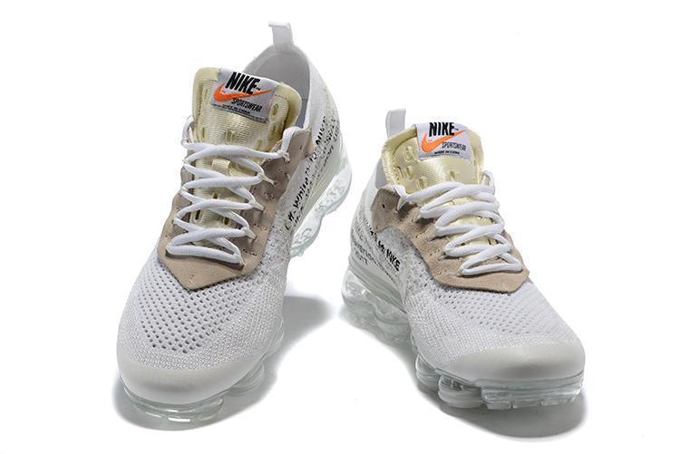 OFF WHITE x Nike Air Vapormax Part 2 White Shoes Sneakers Men Sale Size US 7, 8, 8.5, 9, 10, 11