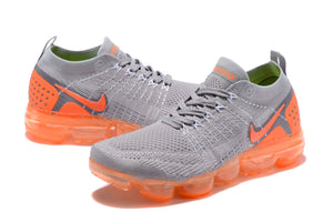 Nike Air Vapormax Flyknit 2 Grey Orange Shoes Sneakers Men Sale Size US 7, 8, 8.5, 9, 10, 11