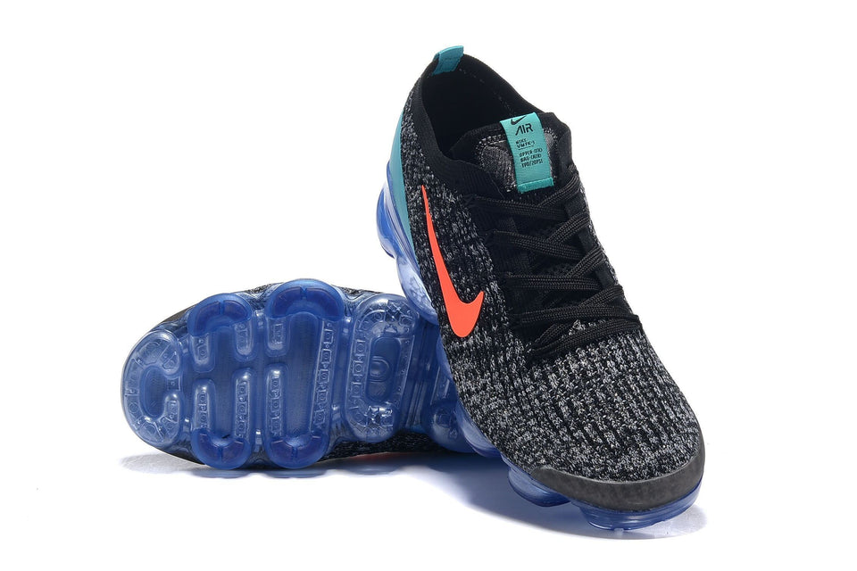 Nike Air Vapormax Flyknit 3 Black White Blue Shoes Sneakers Men Sale Size US 7, 8, 8.5, 9, 10, 11