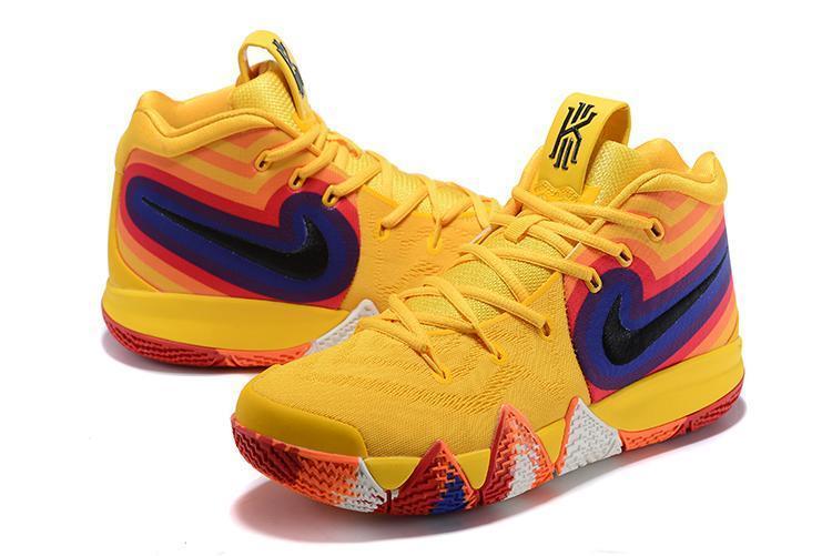 Nike Kyrie 4 &quot;70s&quot; Yellow Men Basketball Shoes Sale Size US 7,8,8.5,9.5,10,11,12