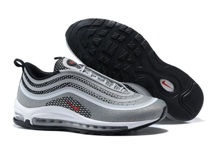 Nike Air Max 97 Ultra 17 Silve Grey Red White Men Shoes Sale Size US 7, 8, 8.5, 9, 10, 11