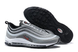 Nike Air Max 97 Ultra 17 Silve Grey Red White Men Shoes Sale Size US 7, 8, 8.5, 9, 10, 11