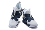 Nike Lebron Soldier XII 12 SFG EP White Grey Blue Shoes Sale Size US7,8,8.5,9,10,11,12