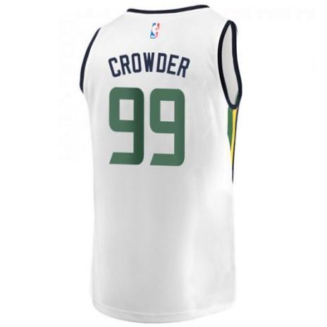 Association Fastbreak Replica Jersey  MensApparelJerseys  Utah Jazz  Crowder Jae  Primary  White