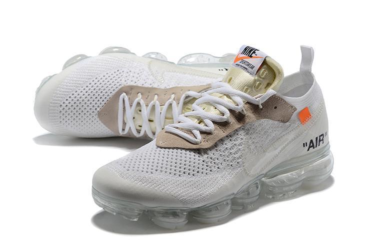 OFF WHITE x Nike Air Vapormax Part 2 White Shoes Sneakers Men Sale Size US 7, 8, 8.5, 9, 10, 11
