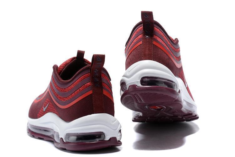 Nike Air Max 97 Ultra 17 Noble Red Wine Red White Men Shoes Sale Size US 7, 8, 8.5, 9, 10, 11